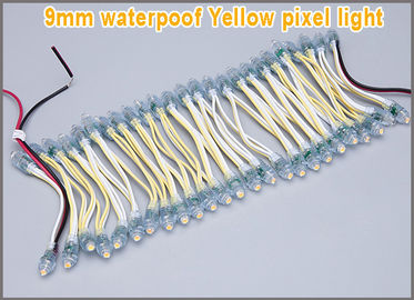 Moduli di pixel LED IP68 impermeabile DC5V giallo 50pcs A String Luce di Natale LED Led Dot Maxtril 9mm Dot Light