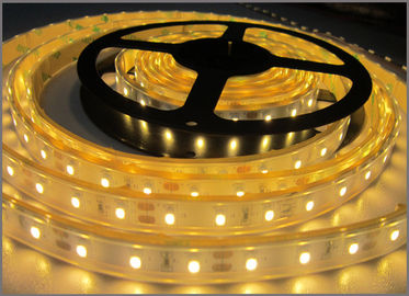 Porcellana la striscia 3528 ha condotto le luci flessibili impermeabili leggere di 12VDC IP65 LED per colore all&#039;aperto di giallo della decorazione fabbrica