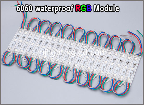 5050 Modulo LED RGB 12V impermeabile Moduli LED RGB a cambiamento di colore Illuminazione per segnaletica pubblicitaria