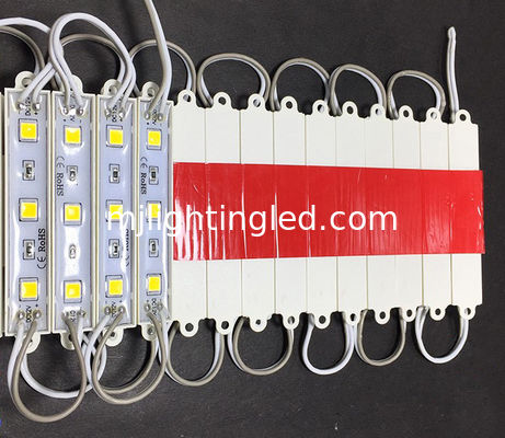 3 Modulo LED 5050, 0,8W 12V, Bianco Freddo 6000-6500K, IP65 per Insegne Luminose