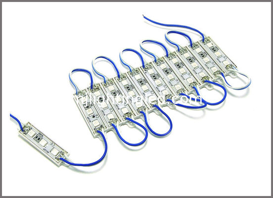 3 Modulo LED 5050, 0,8W 12V, colore blu, IP67 per lettere a canale led